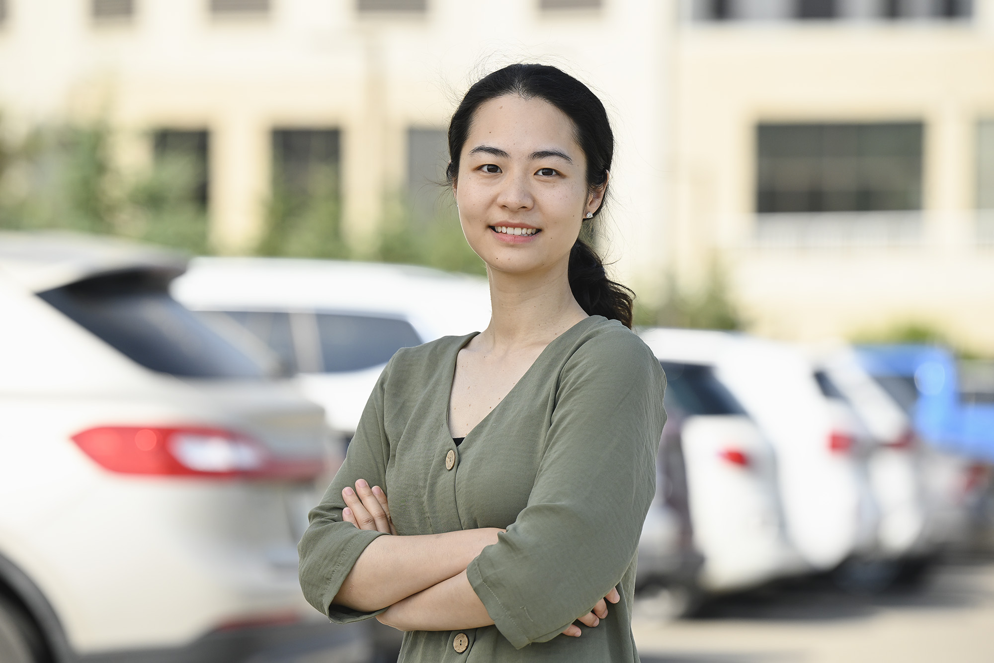 Dr. Yili (Kelly) Tang received federal funding to delve into electric vehicle infrastructure to help support a net-zero transportation sector. (Photo by Trevor Hopkin)