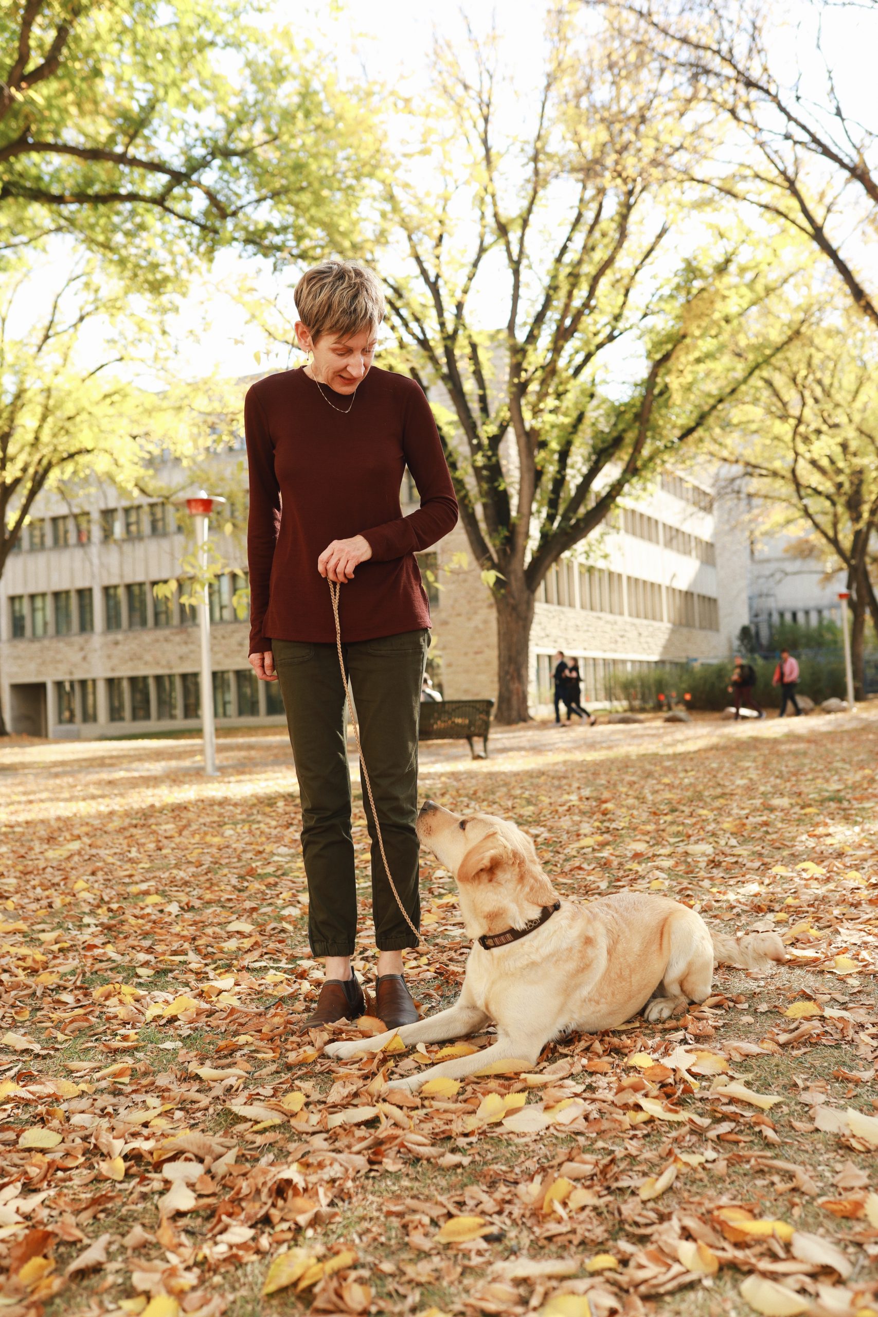 Dr. Darlene Chalmers with Reina. What a good dog! (Photo supplied)