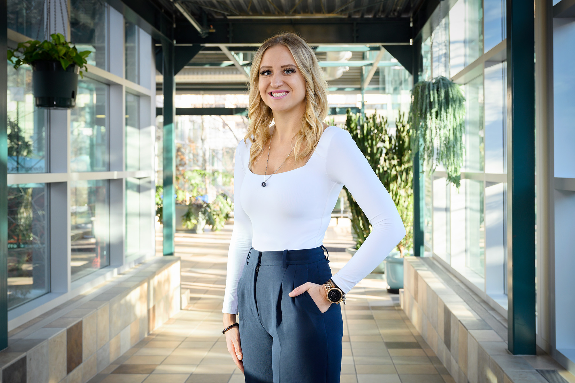 _URE6320 web Shaelyn Carr, a PhD candidate in psychology, has received $80,000 in federal funding through the Social Sciences and Humanities Research Council (SSHRC) Doctoral Fellowship, along with $28,000 from the U of R’s Faculty of Graduate Studies and Research. (Photo by Trevor Hopkin)