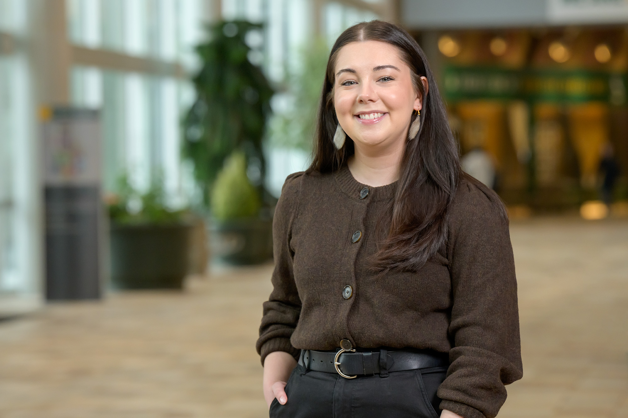 Emily Winters’ research is focused on cannabis in long-term care homes. (Photo by Trevor Hopkin)


