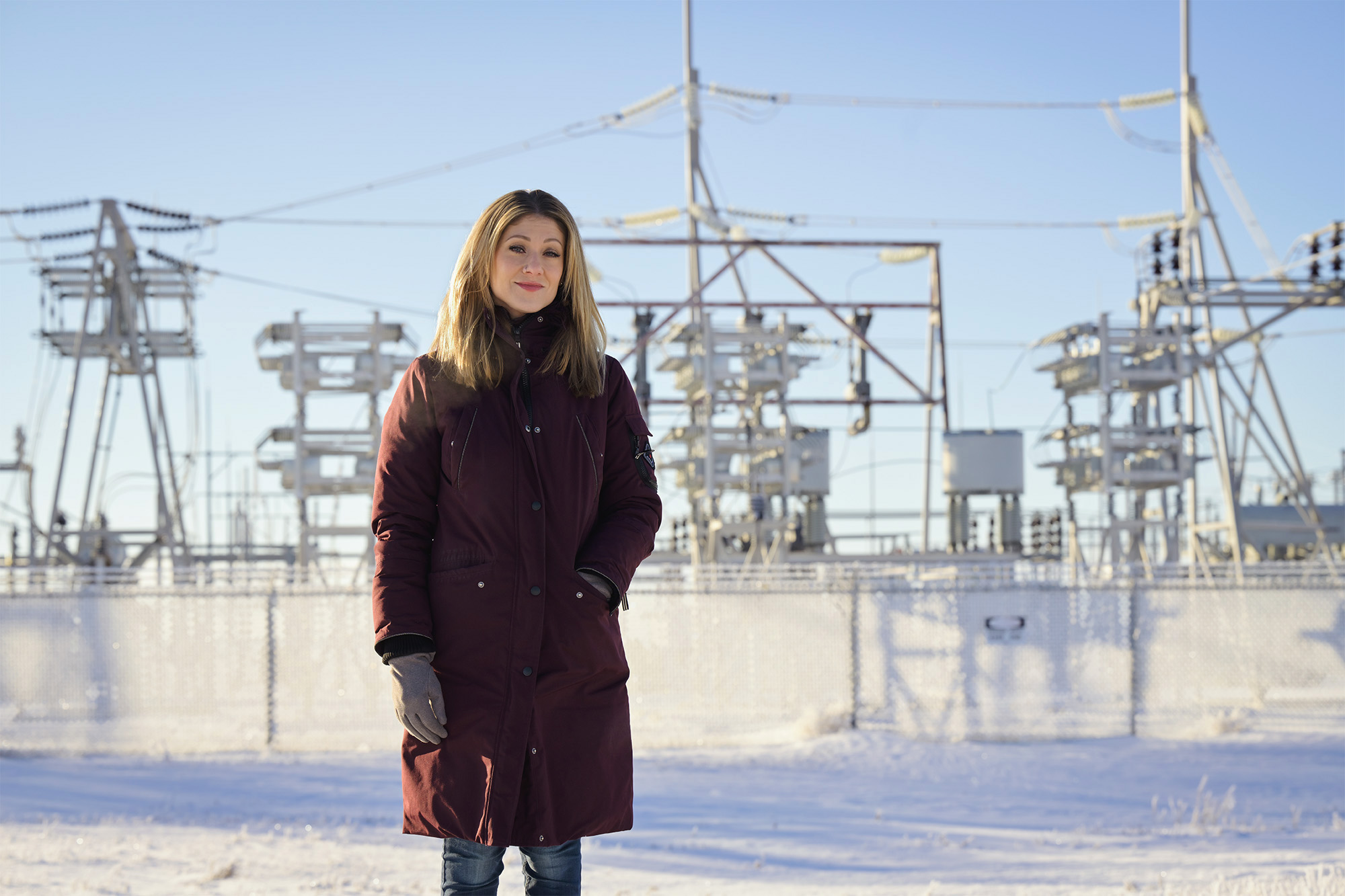 _URE0800 web Social scientist Dr. Amber Fletcher is part of an $8.75 million international project called the U.S.-Canada Center on Climate-Resilient Western Interconnected Grid, where she will look at how people are disproportionately affected by disasters caused by power loss. (Photo by Trevor Hopkin)
