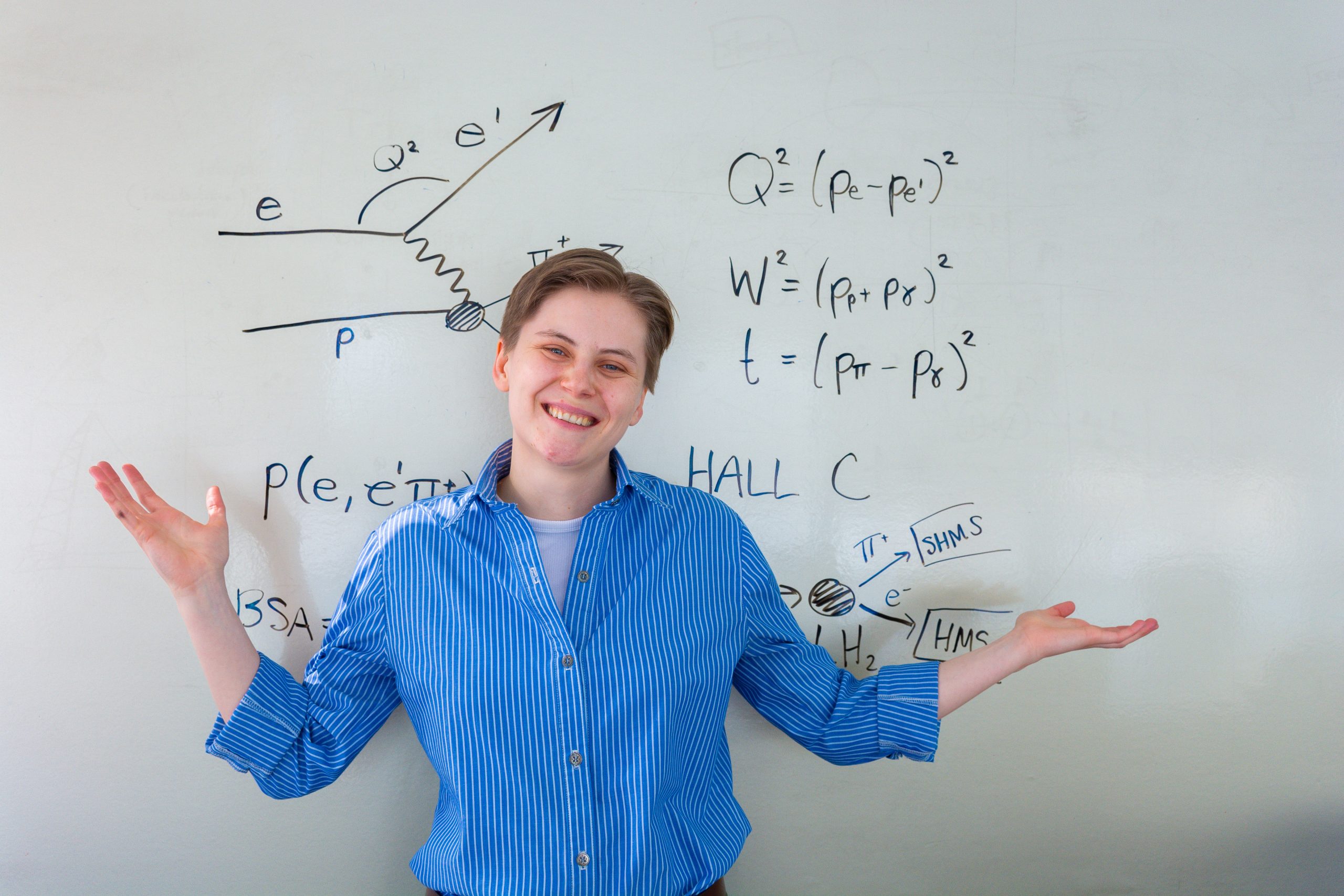 Postuma2_SMALLER U of R PhD candidate Alicia Postuma has received a prestigious Vanier scholarship for her work in subatomic physics. (Photo by Emma Chuckry)