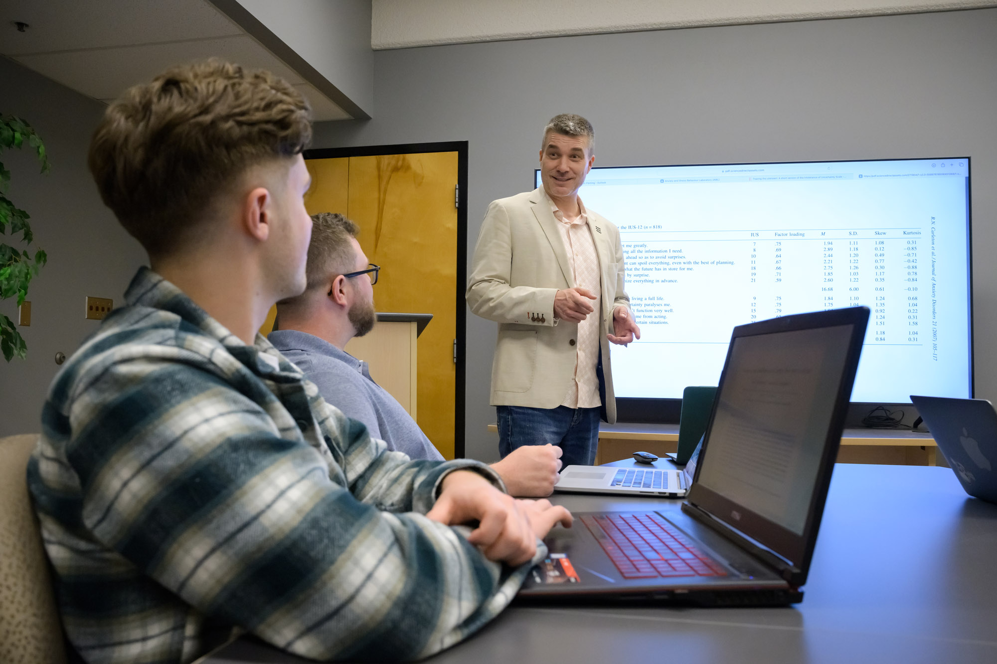 Dr. R. Nicholas Carleton has dedicated his career to improving the mental health and well-being of public safety personnel. (Photo by Trevor Hopkin)