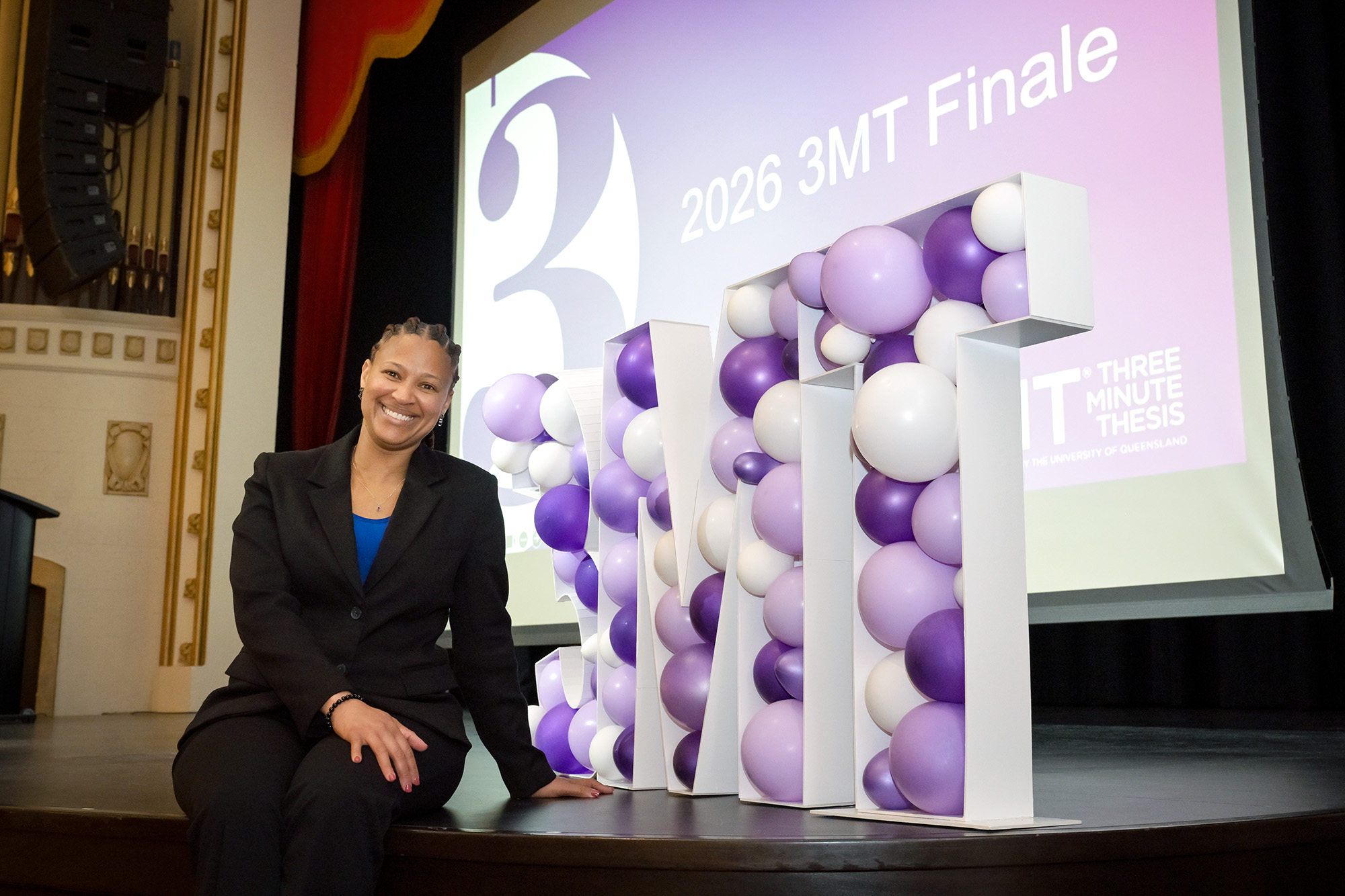 Kamogelo Amanda Matebekwane will now represent the University of Regina at the Western Regional 3MT Competition on May 4th at Darke Hall.  (Photo by Trevor Hopkin)